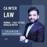 CA Inter Law CS LLM LLB Arjun Chhabra| Face to Face Regular Batch in Mumbai | For May 26 & Sep 26 Exams